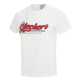 Casual Short Sleeve Tee “White Red”
