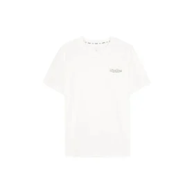 Casual Sports Short Sleeve T-shirt “White Yellow”