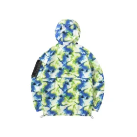 Casual Woven Camo Jacket “Green Blue White”