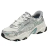 Chunky Sneakers “White Silver Green”