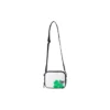 Clover Pattern Logo Single Shoulder Bag “White Green”