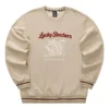 CNY Series Dragon Graphic Crew Sweatshirt “Tan Black Red”