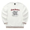 CNY Series Dragon Graphic Crew Sweatshirt “White Black Red”