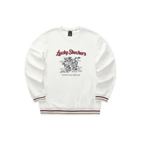 CNY Series Dragon Graphic Crew Sweatshirt “White Black Red”