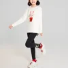 CNY Series Graphic Crew Sweater “White Red”