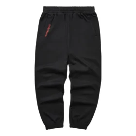 CNY Series Letter Printed Knit Sport Pants “Black”