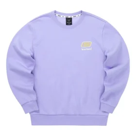 Colorful Casual Series Brand Crew Sweater “Purple Yellow”