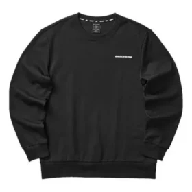 Colorful Casual Series Graphic Crew Sweatshirt “Black White”