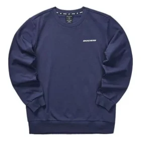Colorful Casual Series Graphic Crew Sweatshirt “Navy White”