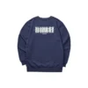 Colorful Casual Series Graphic Crew Sweatshirt “Navy White”