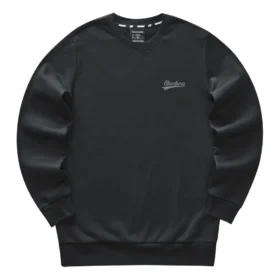 Colorful Casual Series Knit Crew Sweatshirt “Black”