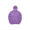 Colorful Casual Series Letter Zip-up Hooded Jacket “Purple White”