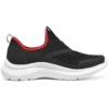 Comfy Slip On Shoes “Black Red”