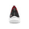 Comfy Slip On Shoes “Black Red”