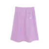 Contrast Patchwork Logo Printed Waist Skirt “Purple”