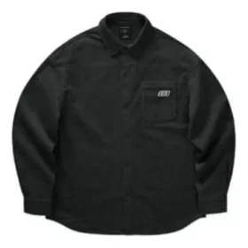 Corduroy Single-Breasted Cardigan Shirt “Black White Tan”
