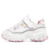 D’ Lites Strap Memory Foam Running Shoes “White Pink”