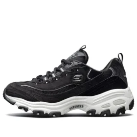 D’ Lites Velvet Low-Top Daddy Shoes Black/White