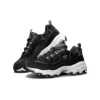 D’ Lites Velvet Low-Top Daddy Shoes Black/White
