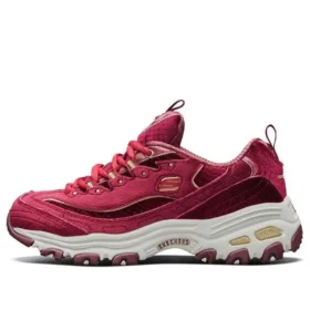 D’ Lites Velvet Low-Top Daddy Shoes Red