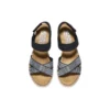 Desert Kiss Cross Strap Casual Sandal “Brown Black”