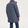 Diamond Series Woven Long Down Jacket “Teal”