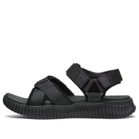 Elite Flex Velcro Sports Black Sandals