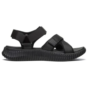 Elite Flex Velcro Sports Black Sandals