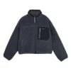 FASHION Contrast Patchwork Knitted Jacket “Teal”