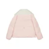 FASHION Letter Printed Down Jacket “Pink White”