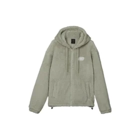 Faux Lambswool Warm Casual Jacket “Olive Green”