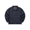 Full Print Embossed Zip-up Collar Jacket “Black White”