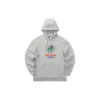 Fun Cartoon Printed Fleece-Lined Hoodide “Red Grey Navy”