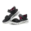 Go Glide-Step Flex Sandal “Black White”