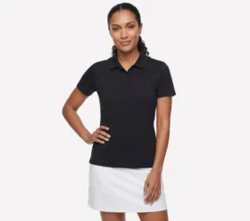 GO GOLF Short Sleeve Birdie Zip Front Polo