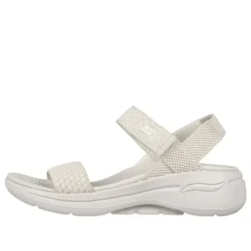 Go Walk 5 Arch Fit Polished Sandals “White”