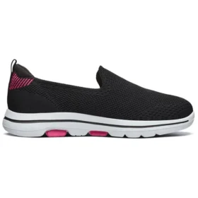 Go Walk 5 Loafers “Black Pink Red”