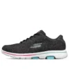Go Walk 5 Sports Shoes Black/White/Green