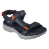 Go Walk 6 Sandal “Navy Orange”