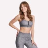 GO WALK Evolution Printed Zip Front Bra