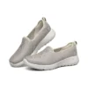 Go Walk Joy Slip-On Shoes Gray/Chestnut