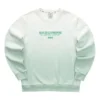 Gradient Letter Crew Sweatshirt “Green White”