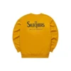 Graphic Casual Crew Sweater “Yellow Blue Purple”