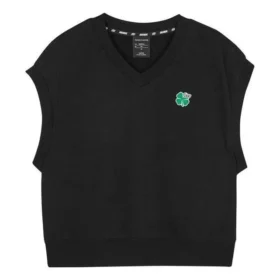 Graphic Casual Sleeveless Tee “Black”