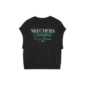 Graphic Casual Sleeveless Tee “Black”