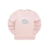 Graphic Crew Sweater “Black White Pink Blue Grey”