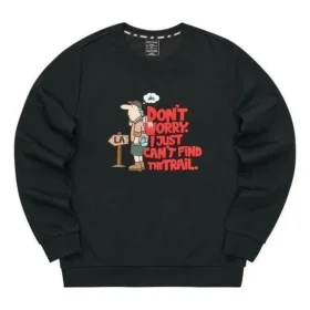 Graphic Crew Sweater “Black White Red”