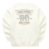Graphic Crew Sweater “White Black Grey”