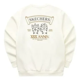 Graphic Crew Sweater “White Black Grey”