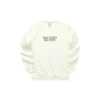 Graphic Crew Sweater “White Black Grey”